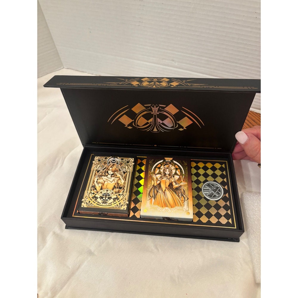 Hidden Light/KingStar's chess Series Collector Box Set Gilded 2 Decks Coin